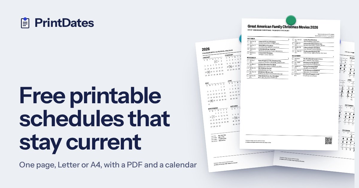 PrintDates: Free Printable Schedules That Stay Current